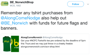 Bucs fans march together - norwich city did something similar