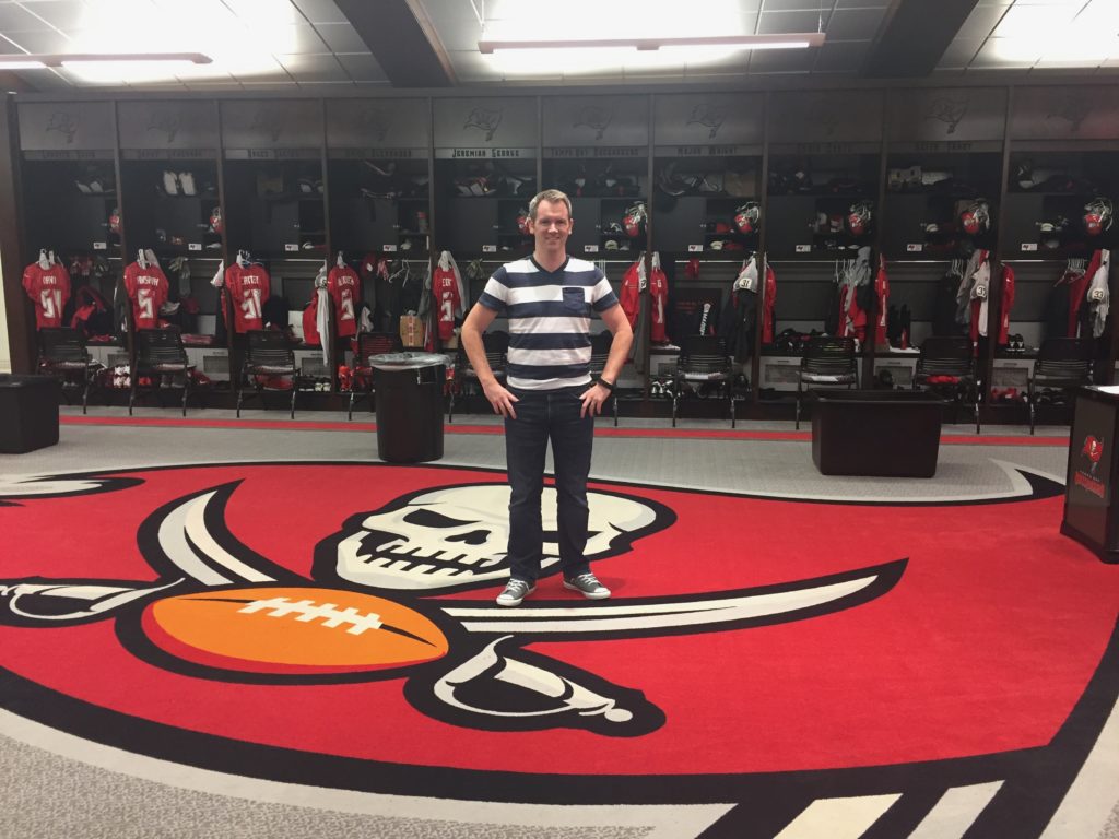 Bucs Locker room - thankful